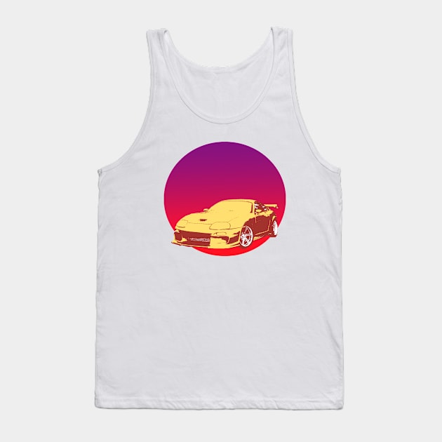 Toyota Supra JDM Tank Top by jorjii anime